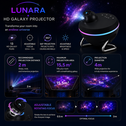 LUNARA Galaxy Star Projector